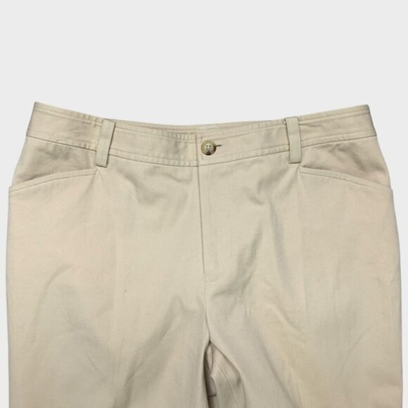 Lauren Ralph Lauren Straight Leg Cotton Pants Sz 8 - Picture 2 of 7